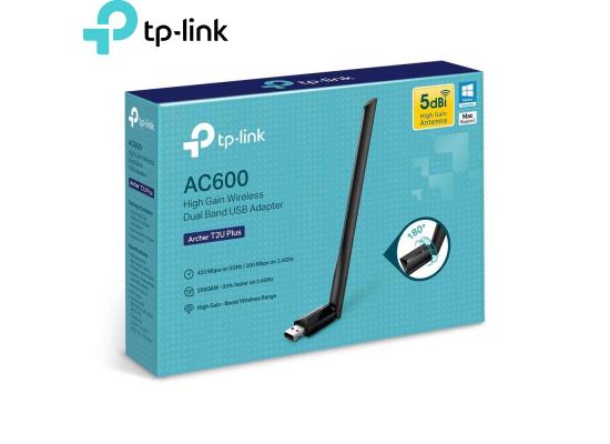 TP- Link AC600 High Gain Wireless Dual Band USB Adapter - Archer T2U Plus